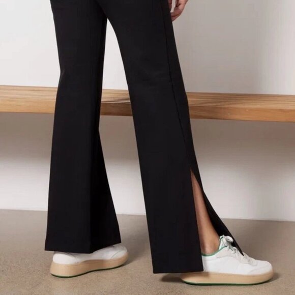 SPANX $150 PERFECT PANT SPLIT HEM Side Ponte S L Bootcut Flare - Picture 3 of 9